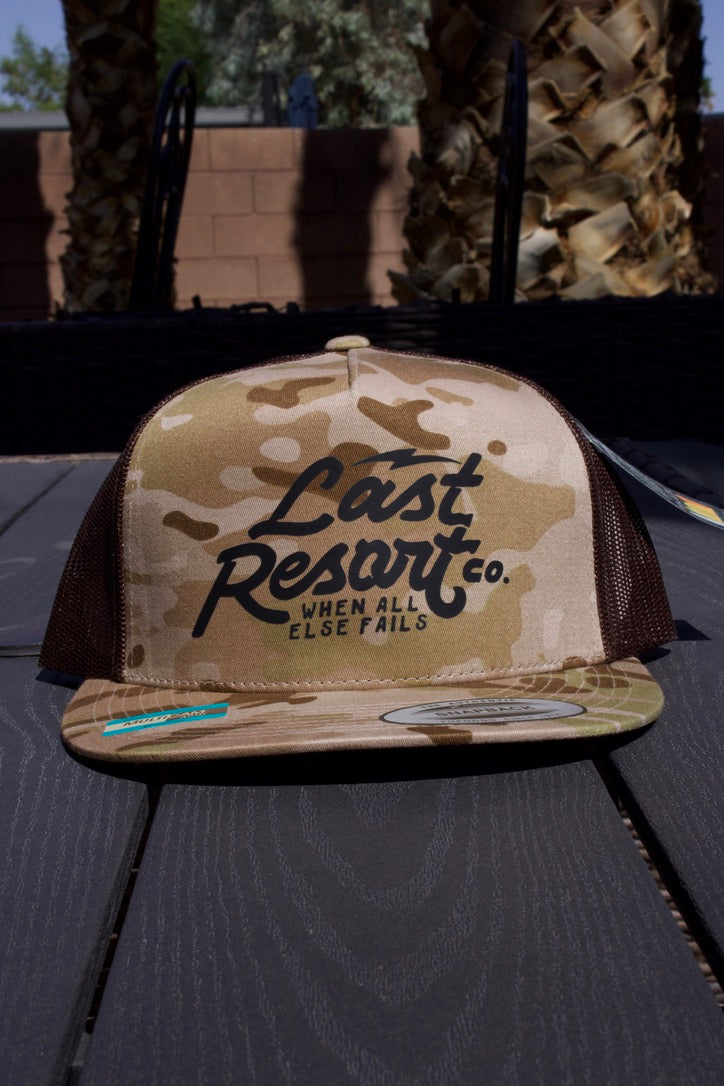 Script Camo Trucker Hat