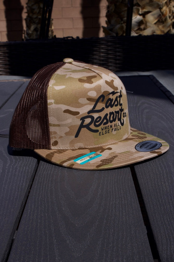 Script Camo Trucker Hat